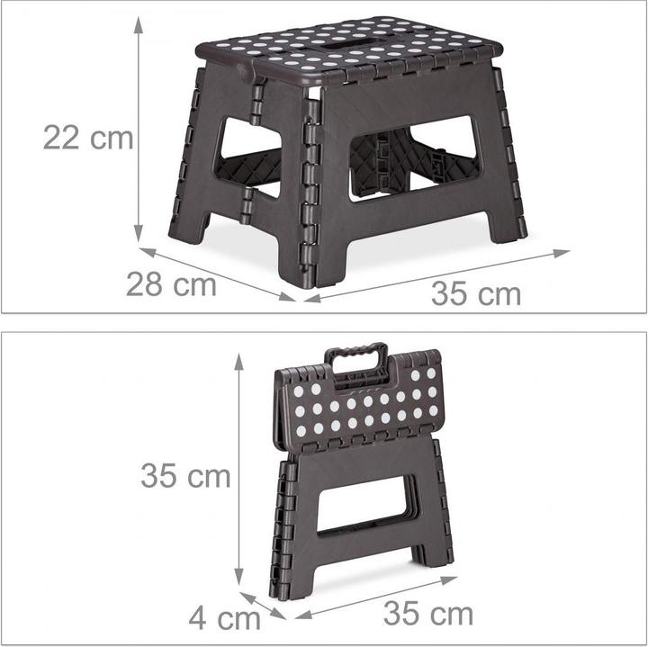 Actual product image Relaxdays Folding Stool