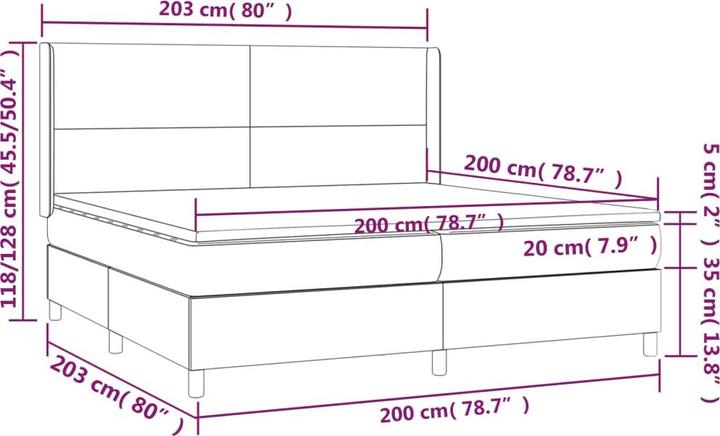 Produktbild vidaXL Bettmatratze (200 x 200 cm)