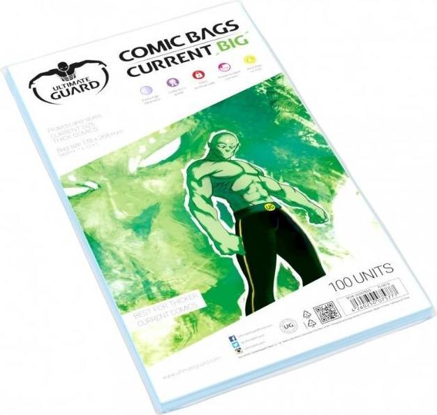 Produktbild Ultimate Guard UGD020020 - Comic Bags Current Big, 100 Stück (1x)