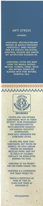 Produktbild Farfalla Faircense Räucherstäbchen
