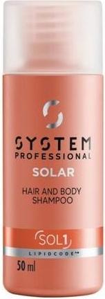 Wella System Professional Sol1 Solar Hair and Body Shampoo 50ml (50 ml, Flüssiges Shampoo)