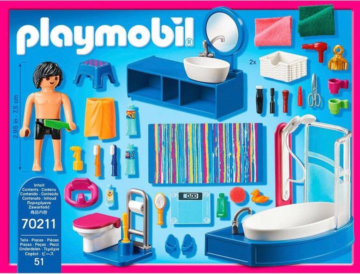 Immagine prodotto Playmobil Bagno (70211, Casa delle bambole Playmobil)