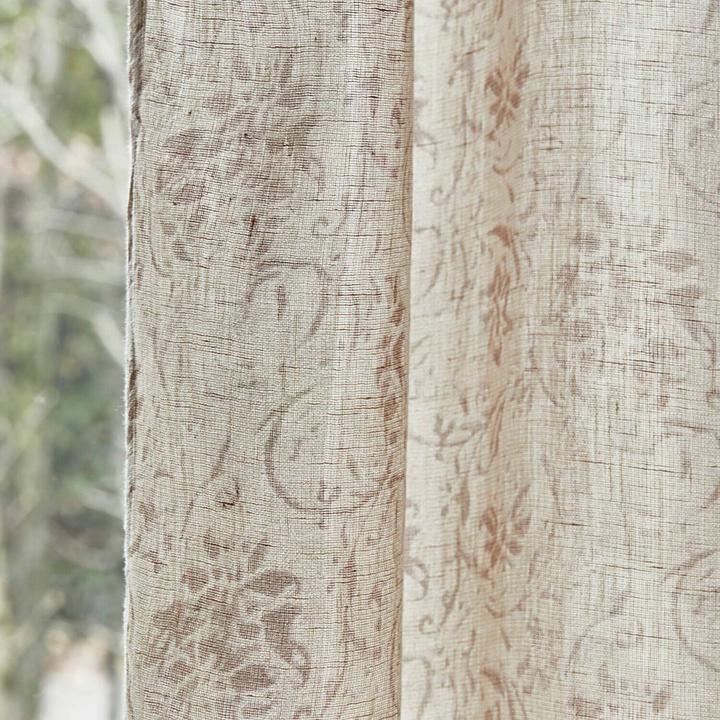 Produktbild Loberon Gardine Jennings beige/braun (250 x 140 cm)