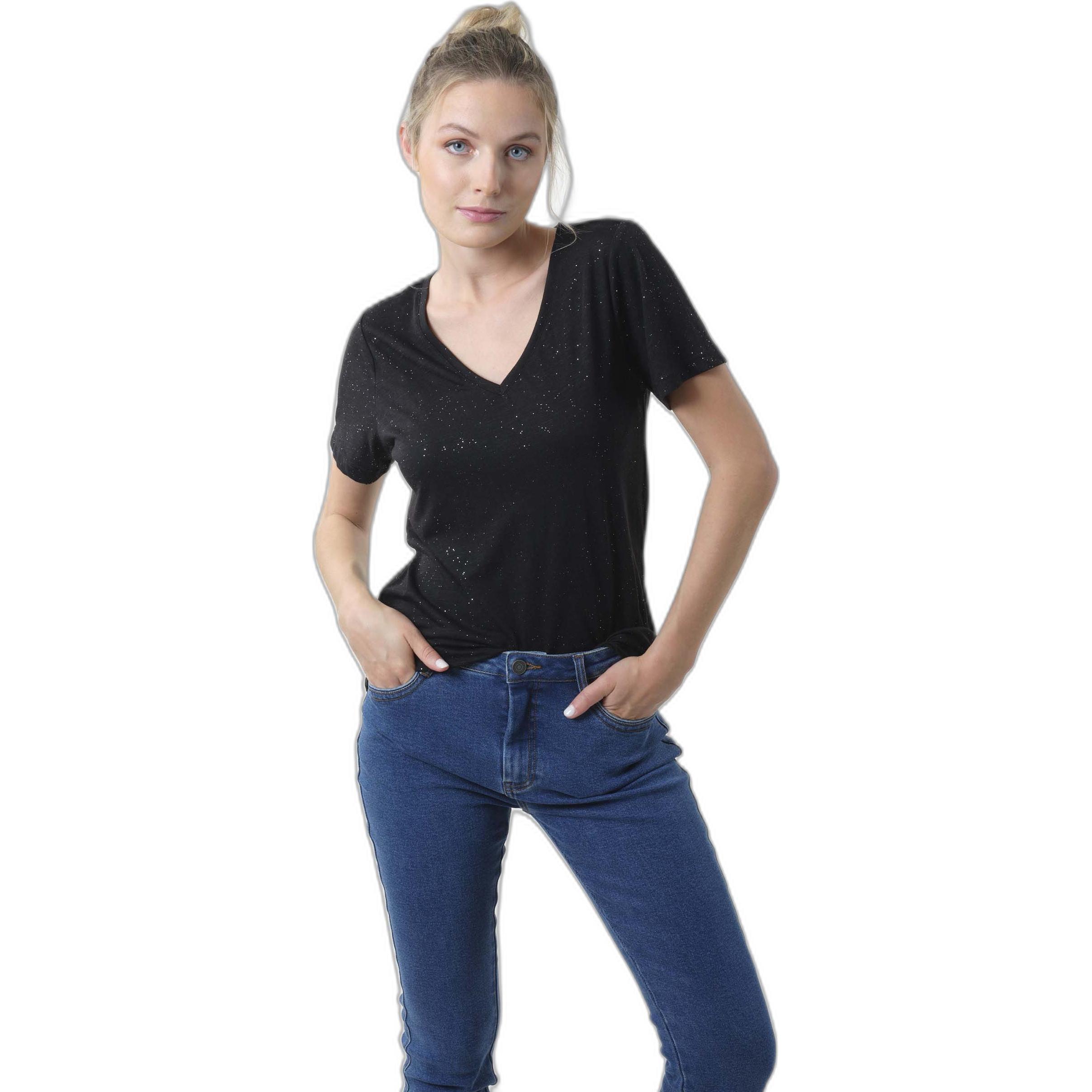Deeluxe, Damen, Shirt, t-shirt damen deeuxe choucou, Schwarz, (L)