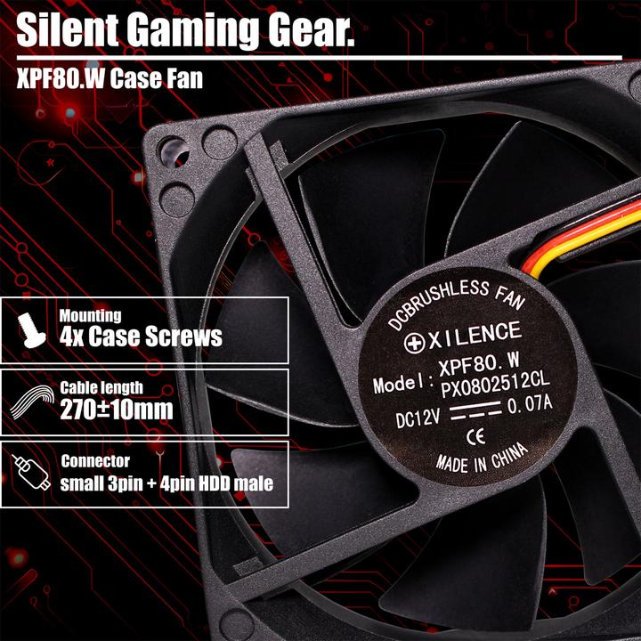 Produktbild Xilence WhiteBox 80 (80 mm, 1x)