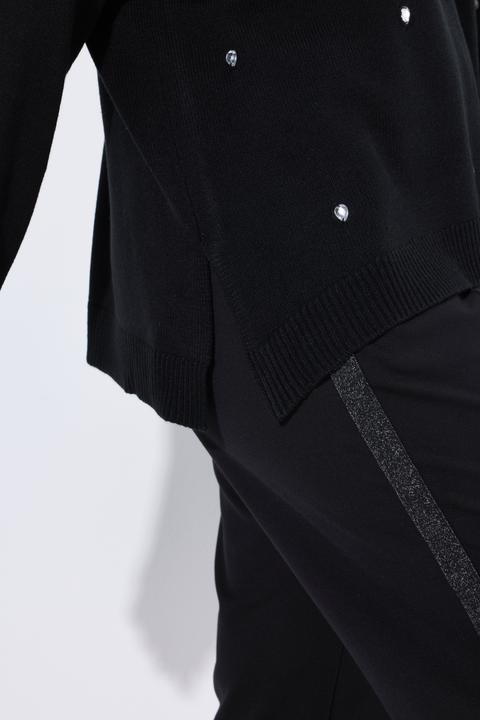 Produktbild Ulla Popken Pullover, Ziersteine, Oversized, Stehkragen, Langarm (46, 48)