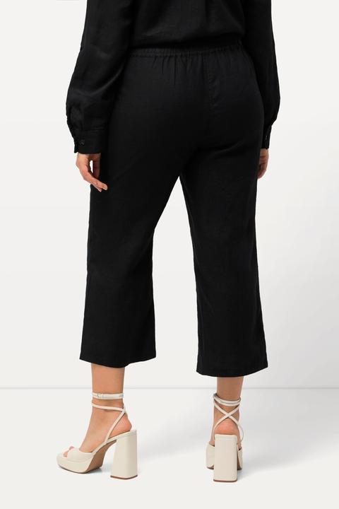 Produktbild Ulla Popken 7/8-Leinenhose, elastischer Bund, natürlich kühl (42)
