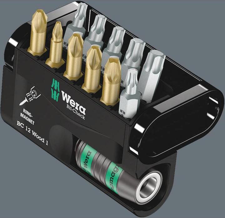 Immagine prodotto Wera Bit-Check 12 Wood 1 SB (1/4")