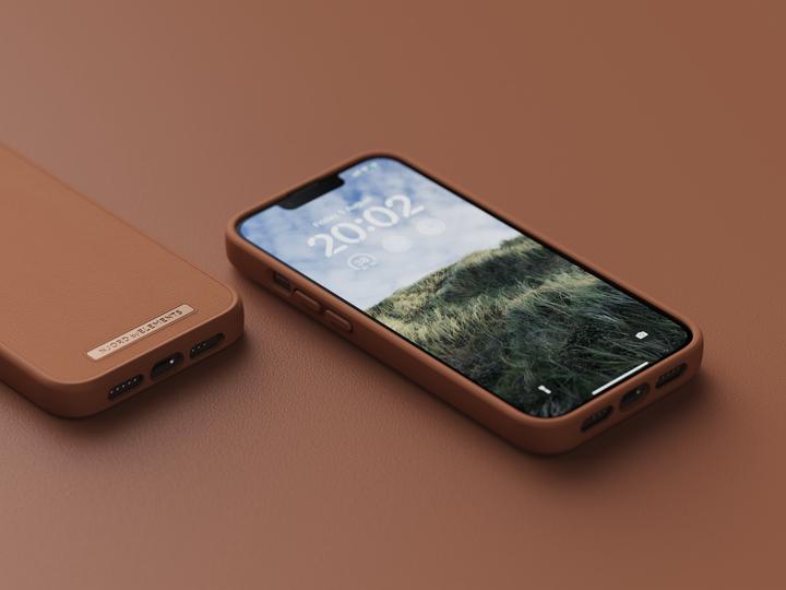Actual product image Njord Genuine Leather Case Iphone 14 (Apple iPhone 14)