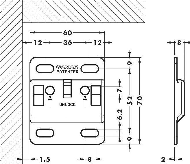 Productafbeelding Camar Hangende plaat (1 Pcs.)