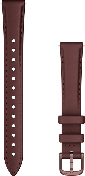 Produktbild Garmin watch strap Lily 2 Leather, mulberry/dark bronze (Maulbeerleder)