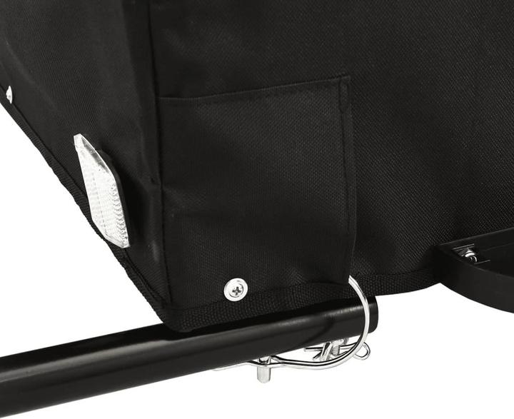 Image du produit VidaXL Lastenanhänger Schwarz und Rot 45 kg Eisen, Farbe