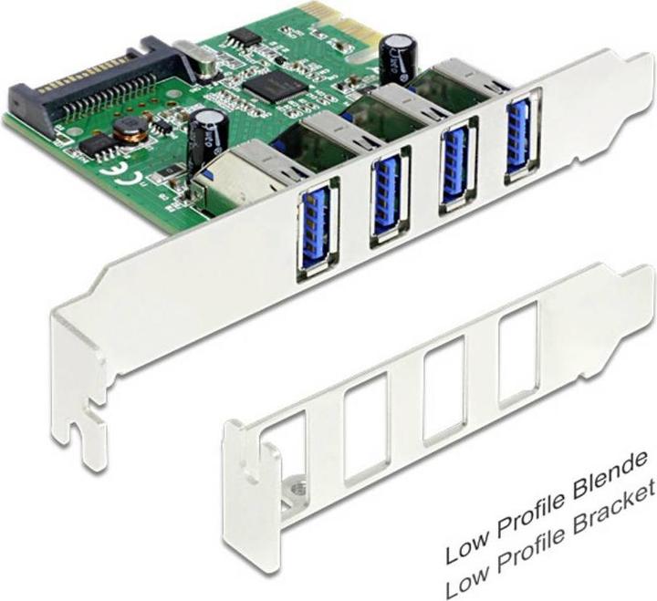 Delock 4 USB Pcie