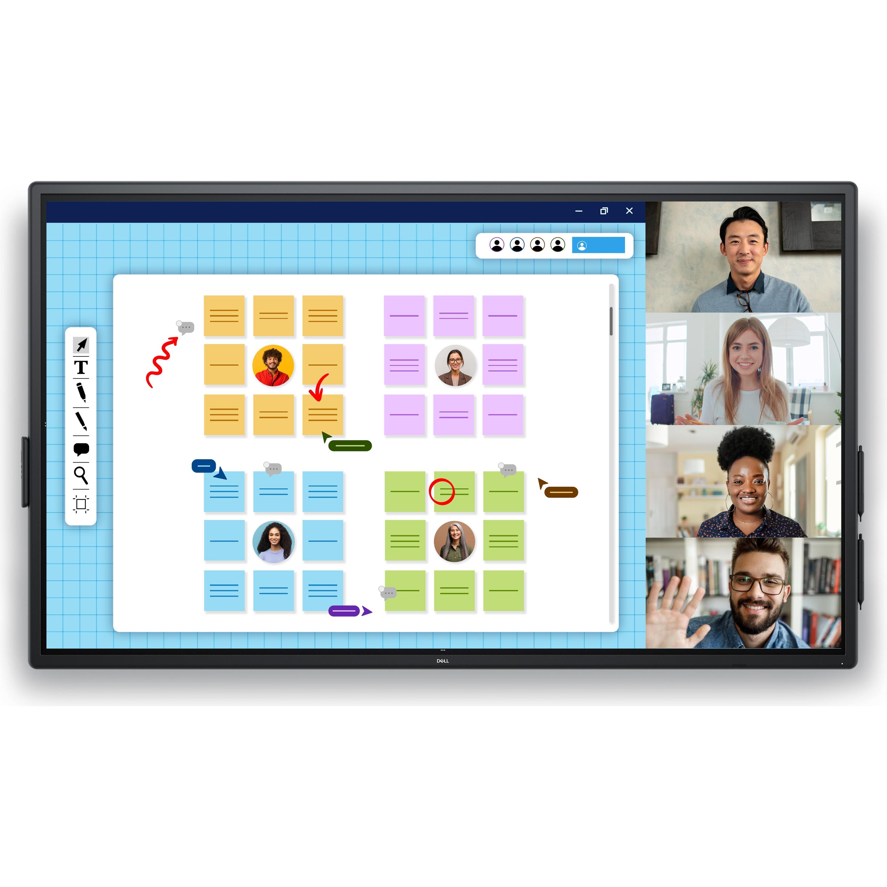 Dell Pro 75 Plus P7525QT - 4K Touch Monitor (3840 x 2160 Pixel, 74.50"), Monitor, Schwarz