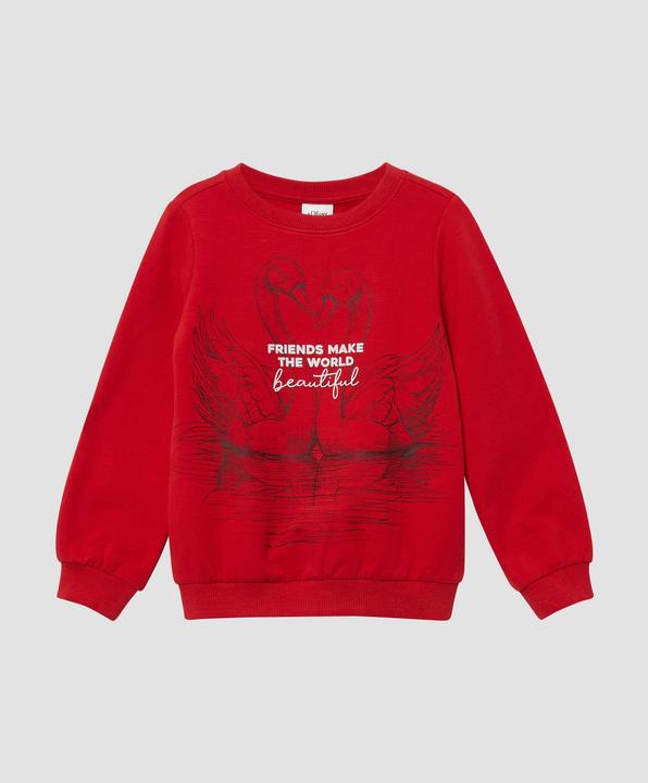 Produktbild s.Oliver Sweatshirt Kuscheliges Sweatshirt mit Glitzerprint (116, 122)