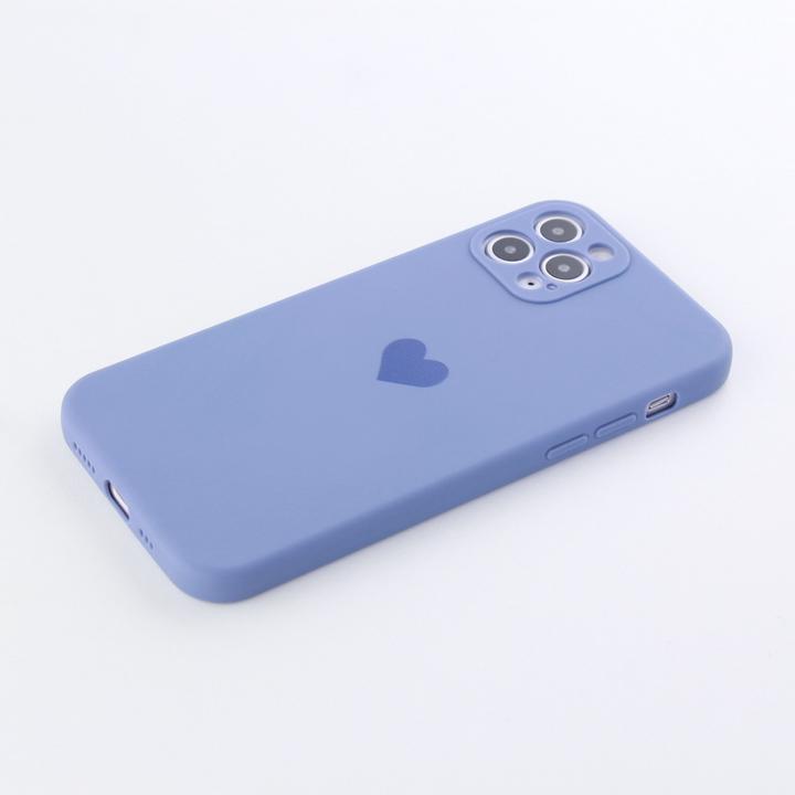 Produktbild PhoneLook Hülle Silikon Mat Herz lavendel (Apple iPhone 12 Pro Max)