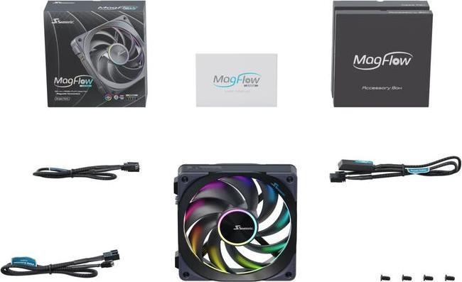 Actual product image Seasonic MagFlow 1225PWM ARGB 120*120*120 1-Fan Kit fan (120 mm, 1 x)