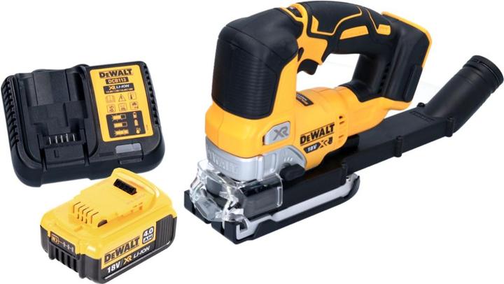 Produktbild DeWalt DCS 334 M1 Akku Pendelhub Stichsäge 18 V Brushless + 1x Akku 4,0 Ah + Ladegerät