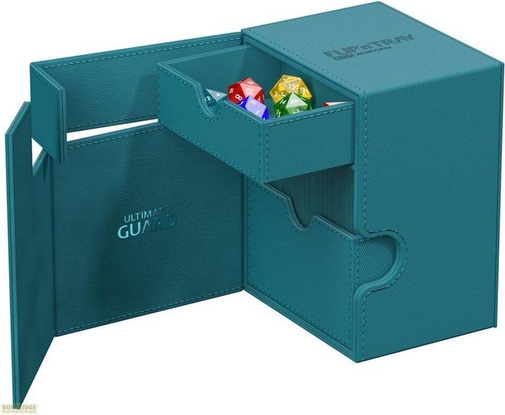 Actual product image Ultimate Guard Flip'n'Tray 133+ XenoSkin Pétrole