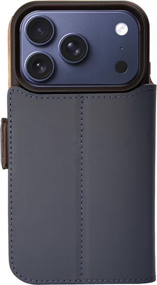 Produktbild Mike Galeli Book-Cover Echtleder Fabio tiefblau (Apple iPhone 17 Pro)