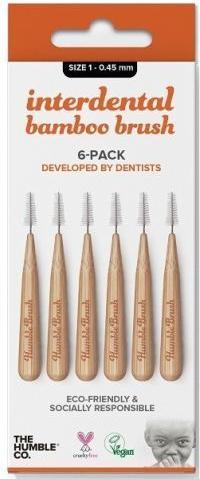 Produktbild The Humble Co. Bamboo Interdental Brush Size 1 Orange 300g (6 x)