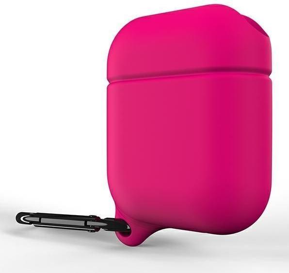 Actual product image Superdry waterproof protective case for AirPods 1/2 in pink (Headphone sleeve)