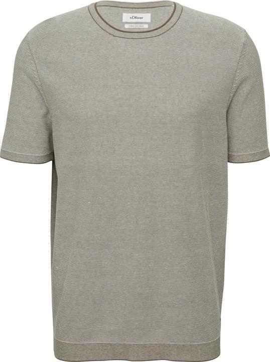 Produktbild s.Oliver Strickpullover Gestreiftes Strick-T-Shirt aus Leinenmix (M)