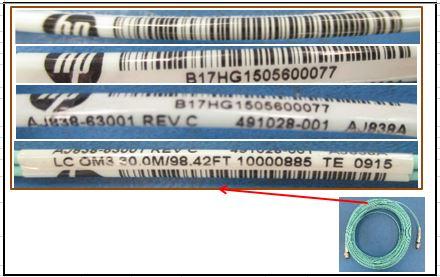 Produktbild HPE LC to LC Multi-mode OM3 2-Fiber Fiber Optic Cable (CAT7, 30 m)