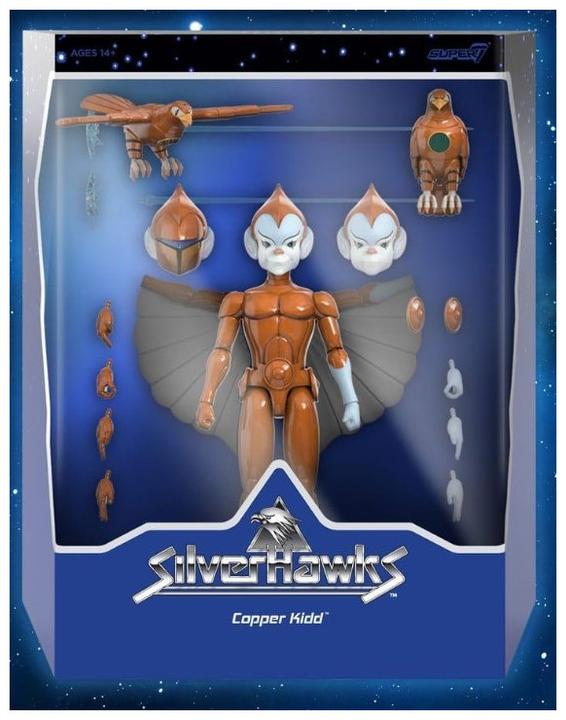 Produktbild Super7 SilverHawks Ultimates Actionfigur Wave 2 Copper Kidd (Cartoon Accurate) 18 cm