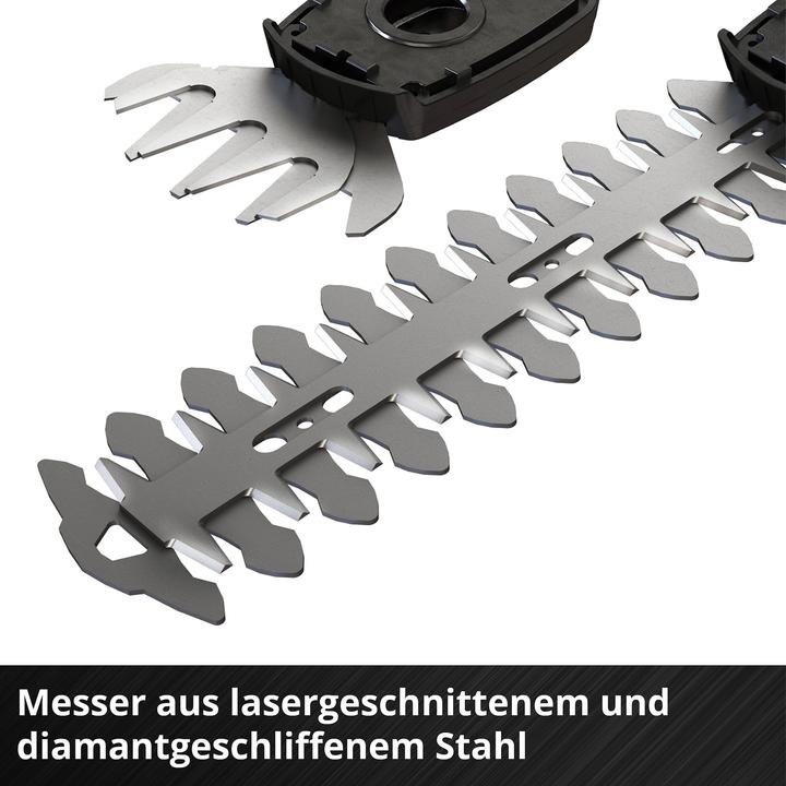 Produktbild Einhell Akku-Gras- und Strauchschere GE-CG 18/100 Li - Solo + E-Box Koffer S-F (Akkubetrieb)