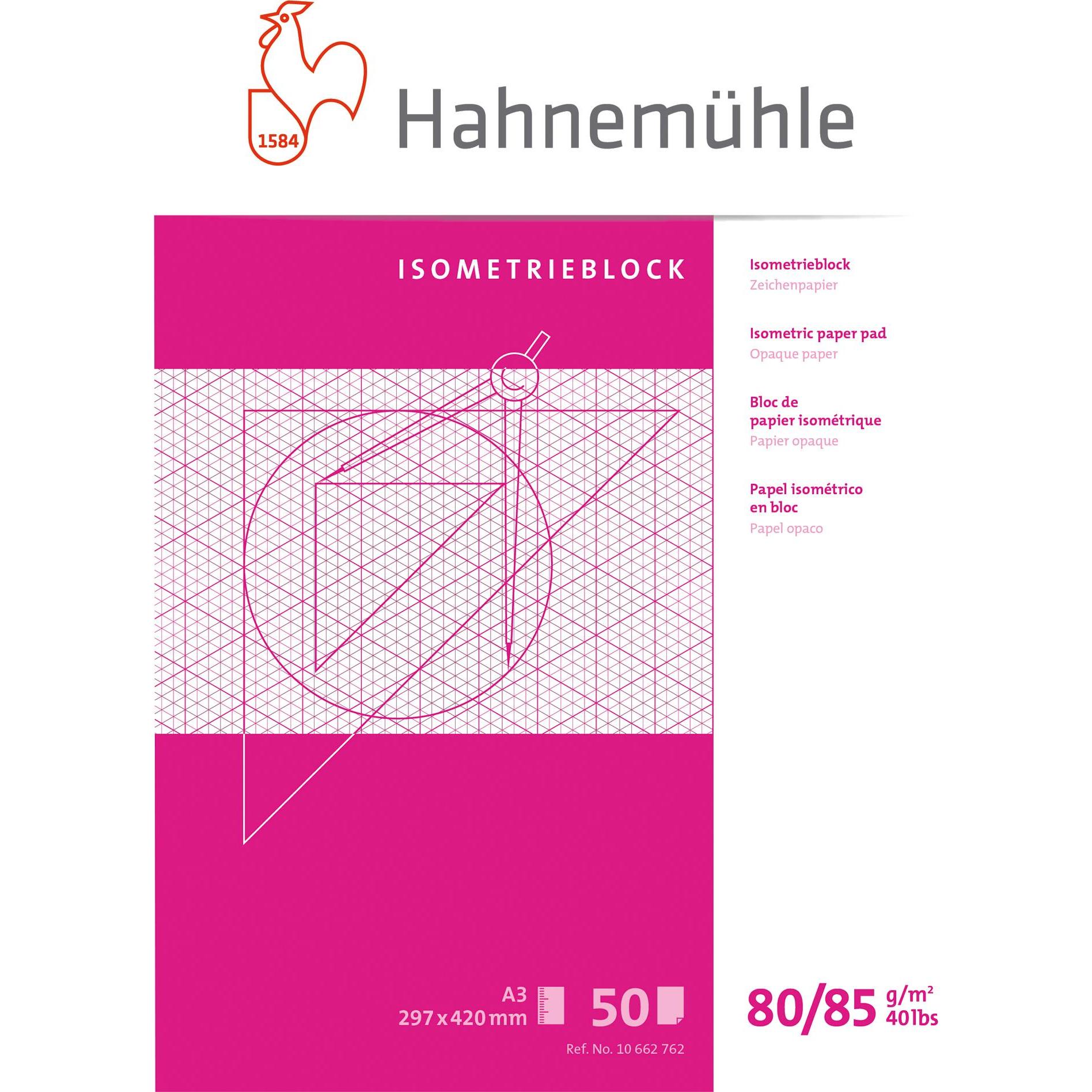 Hahnemühle Isometrieblock A3 50BL raut. (80 g/m², 50 x) (10662762)