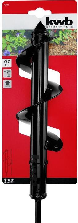 Actual product image kwb Erdbohrer 7 x 30 cm mit zylindrischer Aufnahme