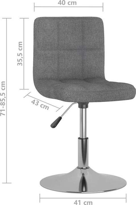 Actual product image vidaXL Barhocker