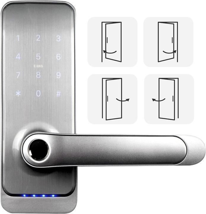 Produktbild Eura Griff mit Zugangskontrolle ELH-01H4 silber (Fingerabdruck)