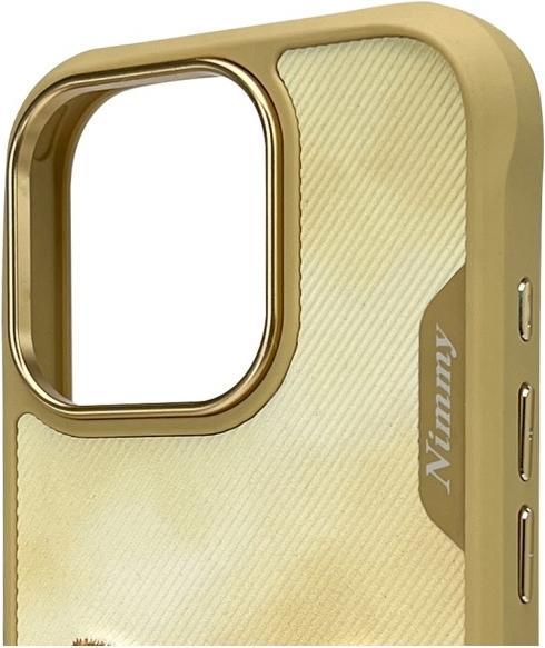 Actual product image Nimmy case iPhone 16 Pro 6.3" khaki Big Eyed Pet 2.0 Cat (Apple iPhone 16 Pro)
