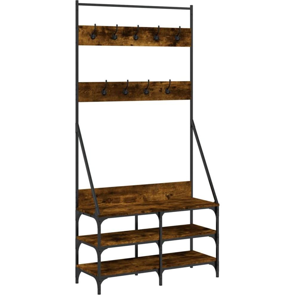 VidaXL, Kleiderständer + Kleiderstange, Hirsh