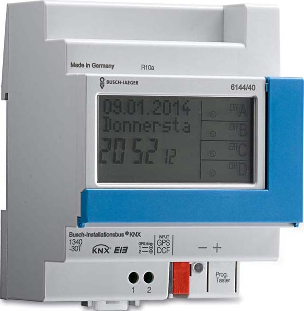 Busch-Jaeger KNX-Zeitschaltuhr 4-K Tag/Wo/Jahr, REG, 4TE