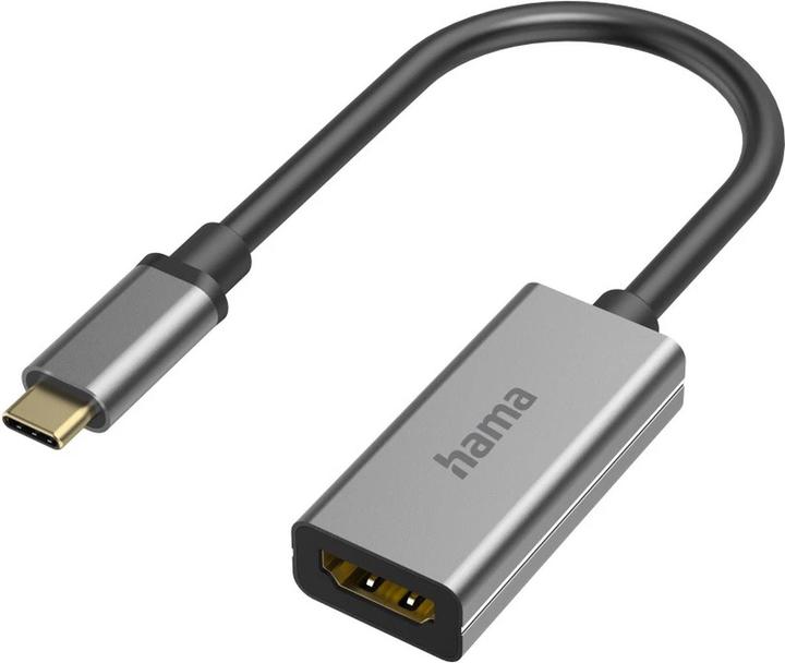 Hama Video-Adapter, USB-C-Stecker - HDMI™-Buchse, Ultra-HD 8K@60Hz, Alu (HDMI)