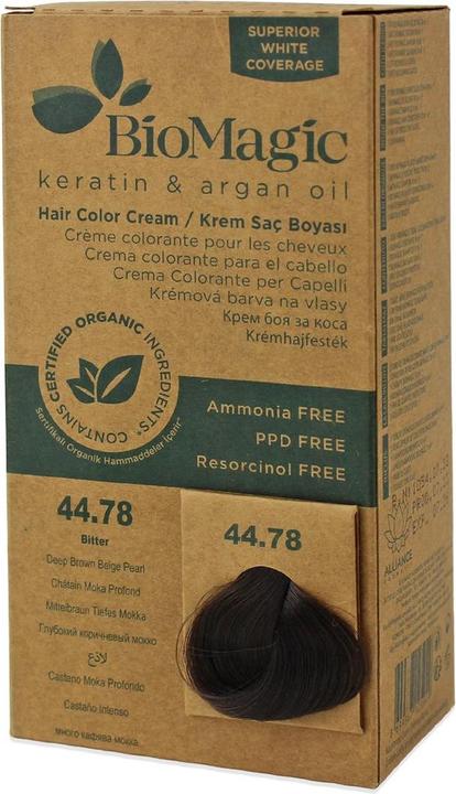 Produktbild Bio Magic Natürliche permanente Haarfarbe - Dunkelbraun Deep Mocha 4478, 60 ml (Dark Brown Deep Mocha 4478)