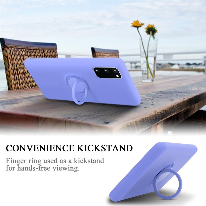 Actual product image Cadorabo TPU Liquid Ring Silicone Case Cover (Samsung Galaxy S20 FE)