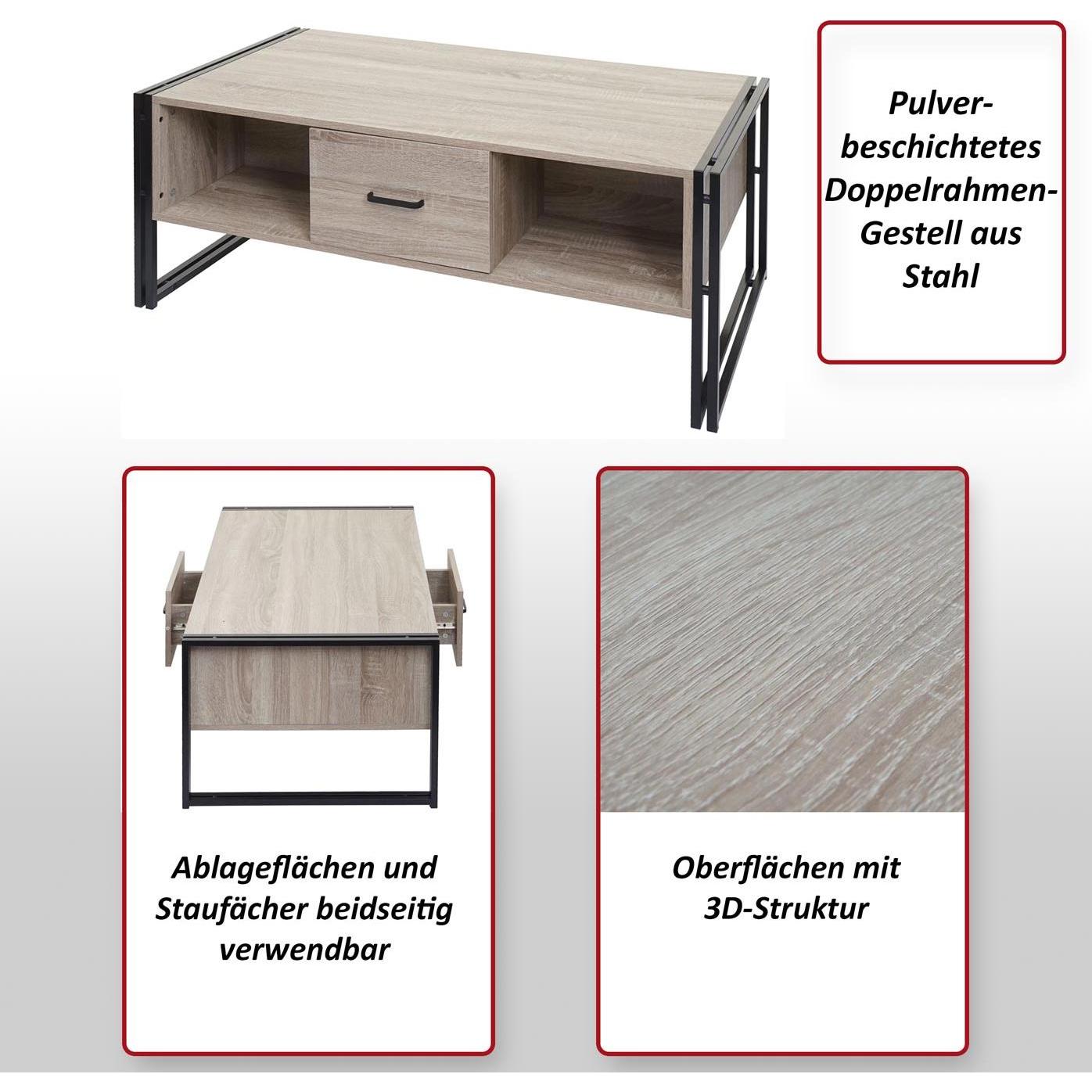 Thumbnail - MCW, Couchtisch + Beistelltisch, A27b-C (45 x 110 x 60 cm)