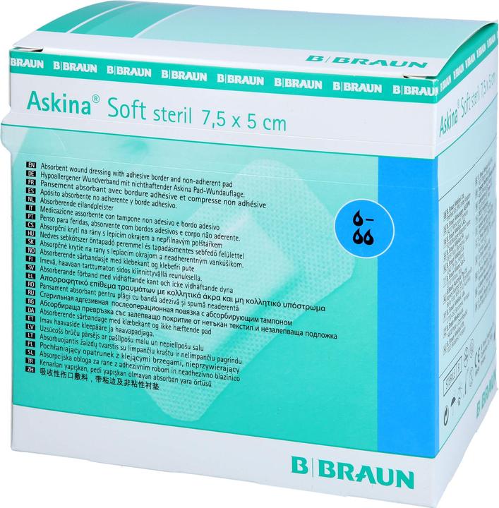 Actual product image DQB X ASKINA Soft wound dressing 5x7.5cm sterile, 50 pieces (50 x)