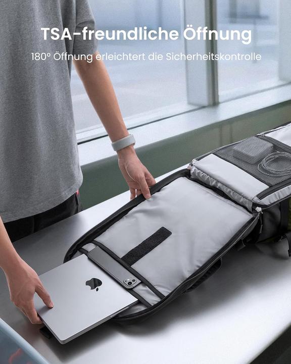 Actual product image tomtoc TSA-freundlicher Reiserucksack für Laptops bis 16 Zoll (28 l)