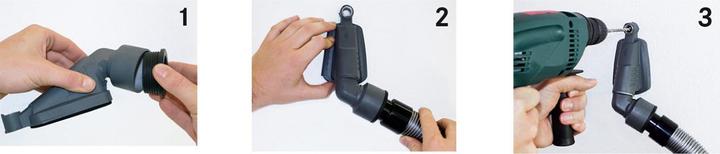 Actual product image starmix Drill dust vacuuming attachment, for all commercially available vacuum hoses