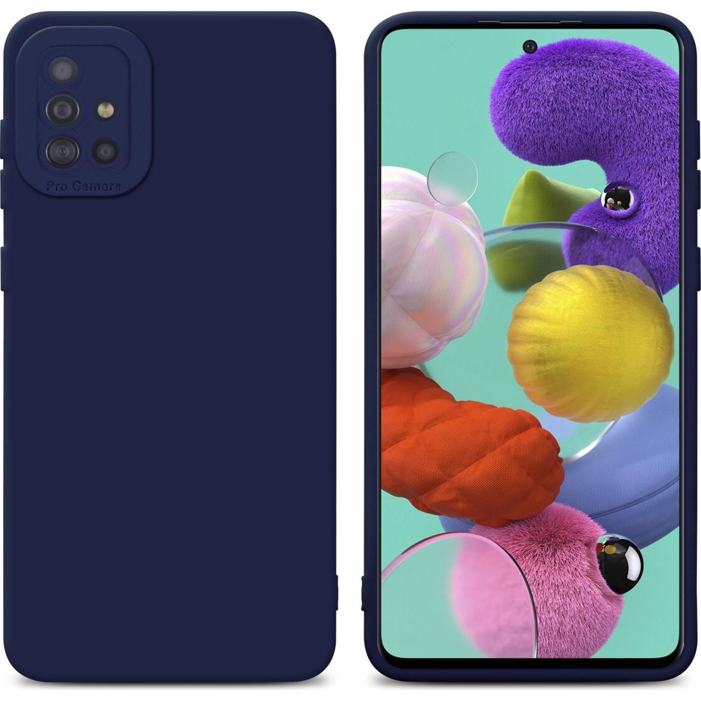 Thumbnail - Cadorabo Hülle für Samsung Galaxy A51 4G / M40s im TPU Fluid LM162 Style (Samsung Galaxy M40s), Smartphone Hülle, Blau
