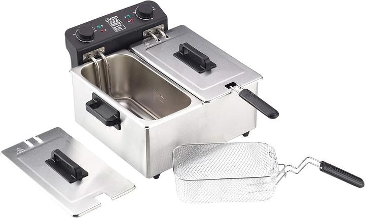 Actual product image Livoo Double deep fryer 2 x 3 L