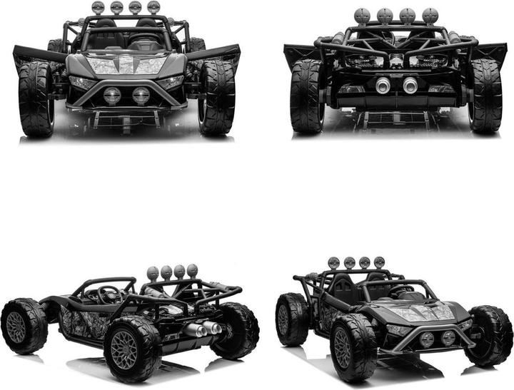 Actual product image Es-toys Elektro Kinderauto „Buggy 168“ – 24V Akku,2x 200W Motoren- 2,4Ghz +MP3 + Ledersitz + EVA (24 V)