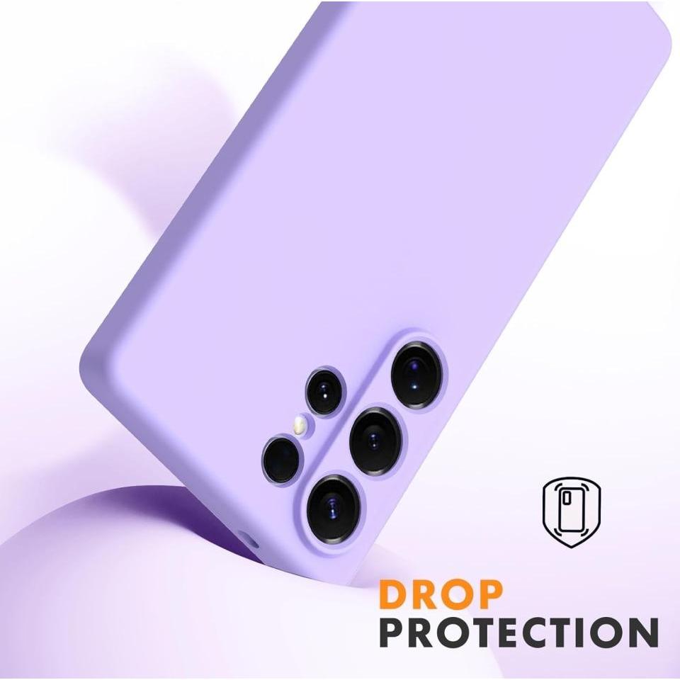 Thumbnail - Screenguard Liquid Silicone Case Hülle (Samsung Galaxy S25 Ultra), Smartphone Hülle, Violett