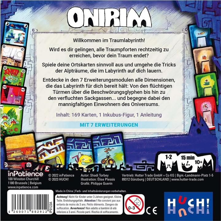 Produktbild Onirim (Deutsch, 1 - 2 Spieler)