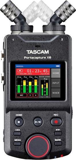 Produktbild Tascam Portacapture X6 Audio-Recorder + Bonus In-Ear Kopfhörer (Handheld, Mehrspurrecorder)
